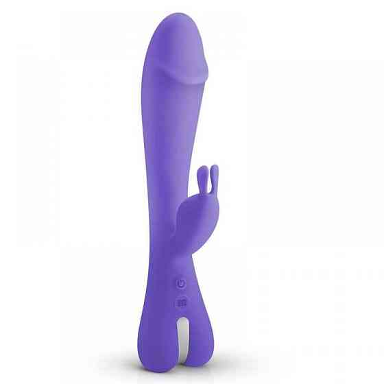 Вибратор-кролик Trix Good Vibes Only, силиконовый, фиолетовый, 22.5 см х 4 см Sex Aura Киев