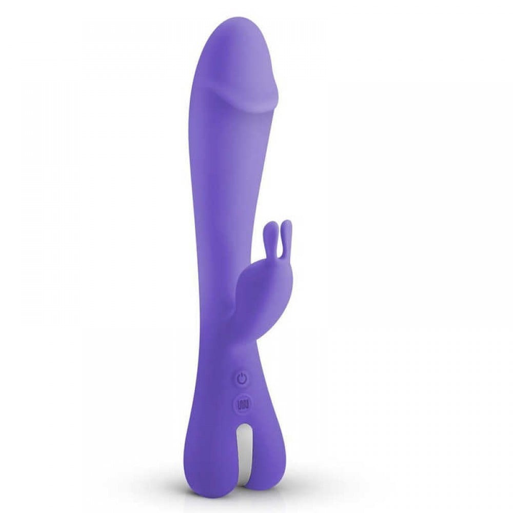 Вибратор-кролик Trix Good Vibes Only, силиконовый, фиолетовый, 22.5 см х 4 см Sex Aura Киев - изображение 2