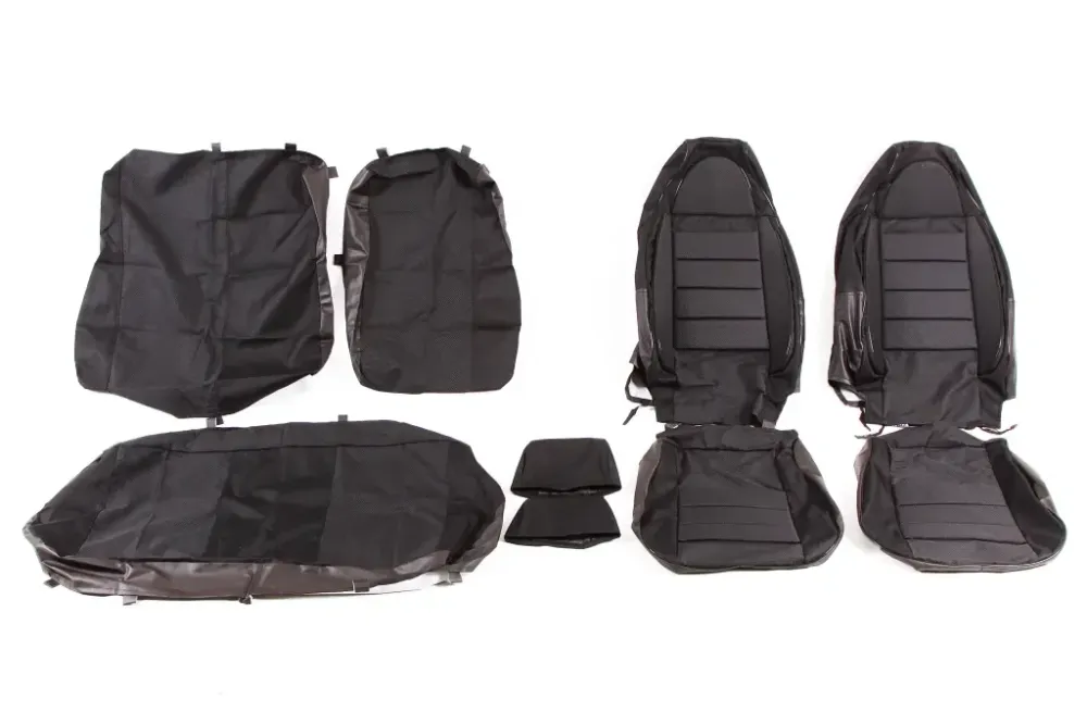 Чехли на сидіннях Los Avto-fortuna Пілот з паралоном чорні Вінниця - фото 1