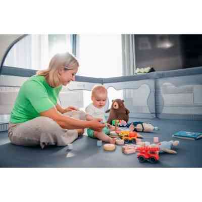 Детский манеж Lionelo Willow XL Grey Concrete (LO-WILLOW XL GREY CONCRETE) Винница