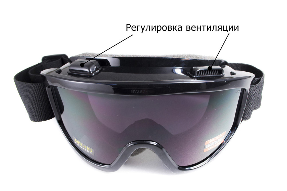 Захисні окуляри Global Vision Wind-Shield 3 lens KIT Anti-Fog, три змінних лінзи Запоріжжя - фото 5