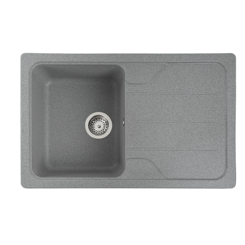 VALESO Гранітна мийка для кухні VALESO VERONA 7850 матова Сіра Коломия - фото 13