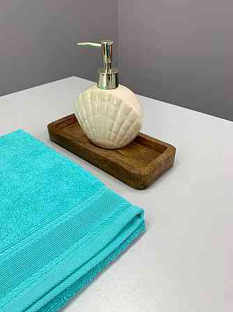 Полотенце махровое Ideal Textile с бордюром однотонное 360 г/м2 50х80 см (56860711) Бирюзовый Черновцы