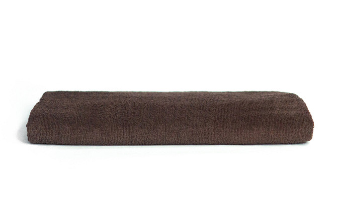 Рушник однотонний Ideal Textile 70х140 см 400 г/м2 шоколадний (56860928) Чернівці - фото 1