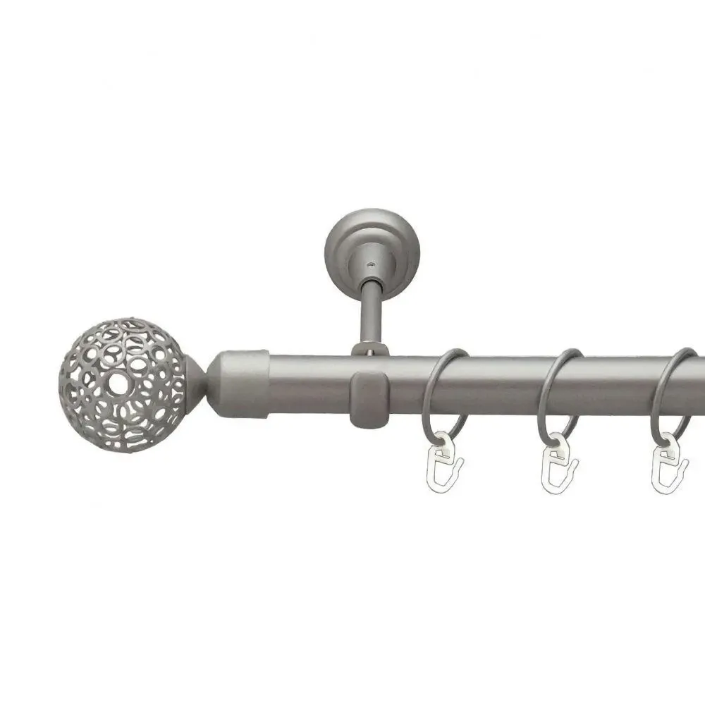 Карниз Orvit Савона металевий однорядний відкритий Сатин 25 мм 300 см (6322050) Львів - фото 1