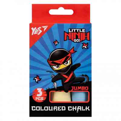 Мел Yes цветной Ninja 3 шт JUMBO (400492) Винница