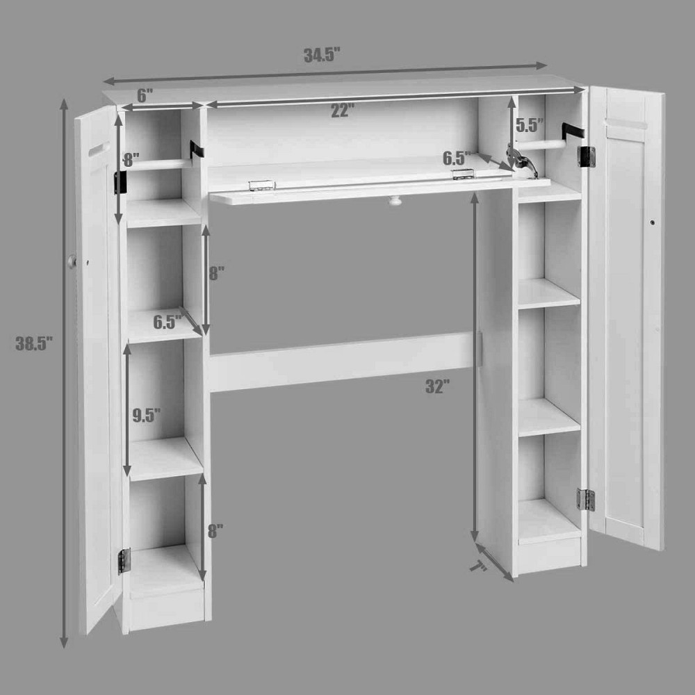 Стелаж над унітазом "Адбай" зефір Миколаїв - фото 5