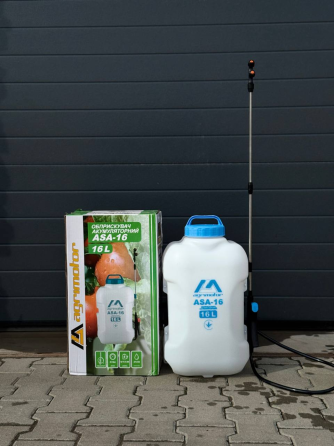 Ранцевий акумуляторний обприскувач AGRIMOTOR ASA-16 (16 літрів) 12В/8Ач Київ