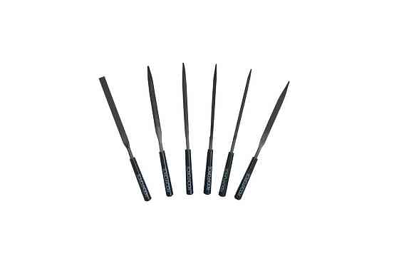 Набір надфілів різнопрофільних 6пр. (L-160мм, Ø4мм), в блістері ROCKFORCE RF-6161 Одеса