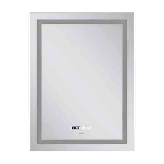 Дзеркало MIXXUS PREMIUM FLASH MR21-60x80 з LED Touch, Anti-fog, димером, рег. яскравості, годинником (MP6617) Київ