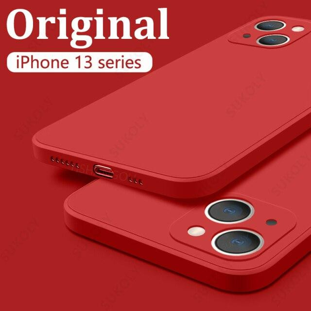 Чохол для iphone 13 Silicone Liquid Case Red Київ - фото 1