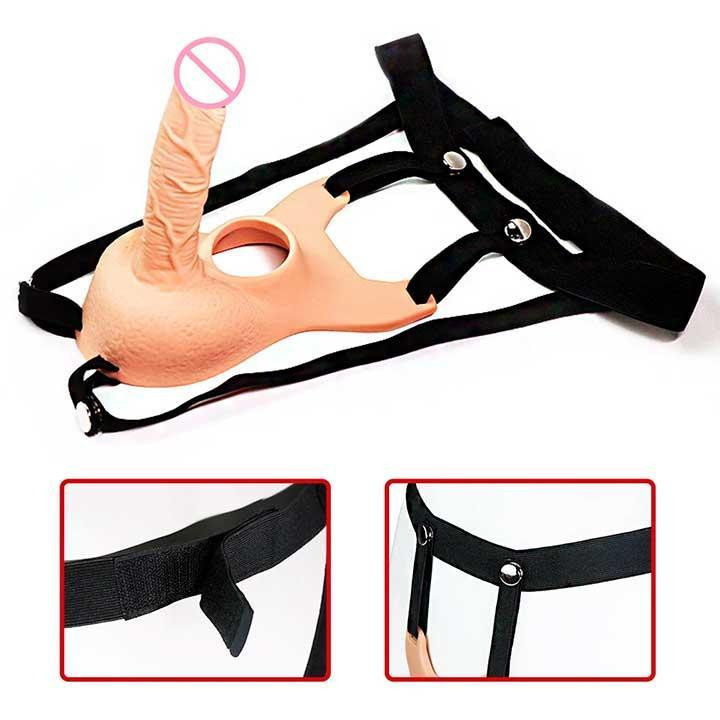 Анальний фалоімітатор на ремені для подвійного проникнення Lovetoy Vibrating Unisex 10 режимів вібрації Вінниця - фото 5