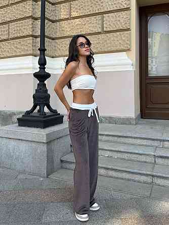 Жіночі повсякденні штани вільного крою турецький королівський велюр Моко, 42/44 Одеса