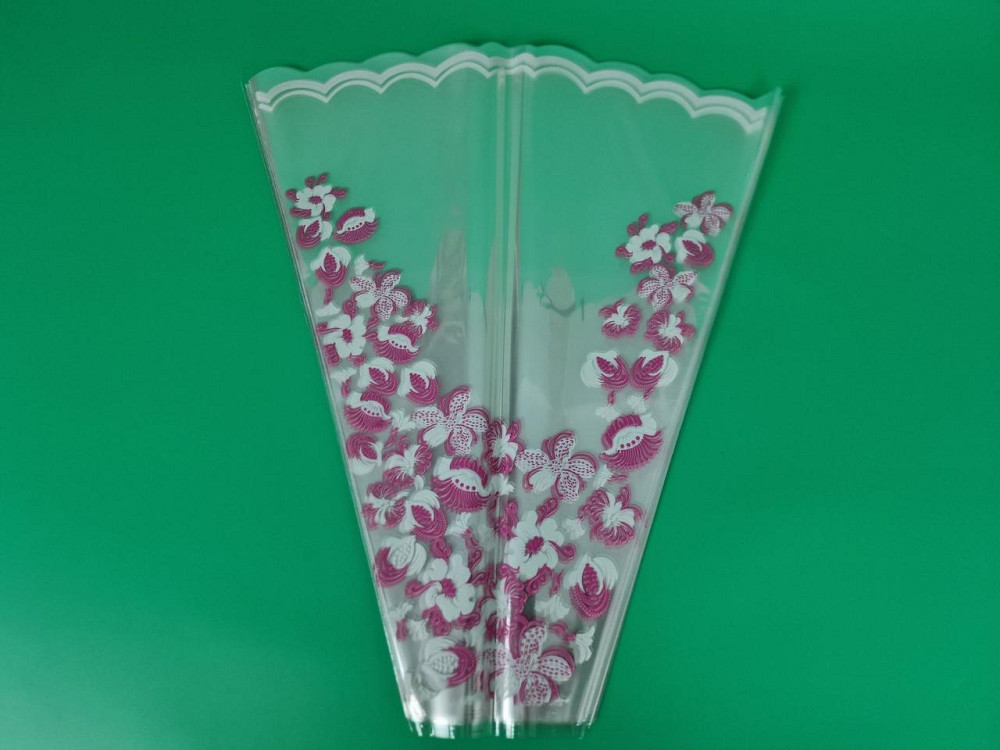 Упаковка конус під квіти h60/14низ/56верх(100 шт.) Рожеві квіти 170 (2) (100 шт.) Харків - фото 4