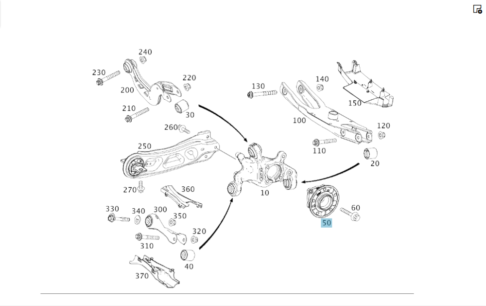Mercedes-Benz  A2463340206 Ступиця із підшипником заднього кулака CLA Shooting Brake X117 CLA C117 GLA X156 A-class W176 B-class W246 Одеса - фото 2