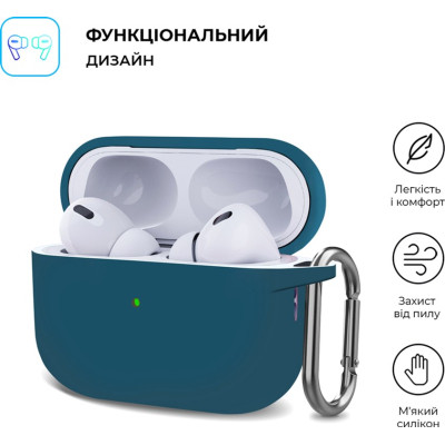 Чехол для наушников Armorstandart Hang Case для Apple AirPods Pro 2 Lake Blue (ARM68598) Винница - изображение 2