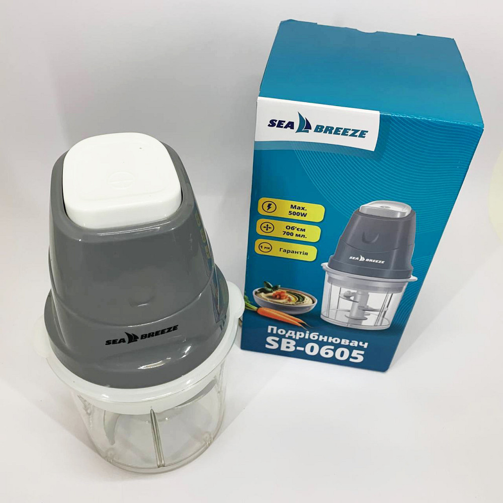 Блендер міксер з мірним стаканом SeaBreeze SB-0605, Блендер подрібнювач для кухні стаціонарний EB-42 Львів - фото 2