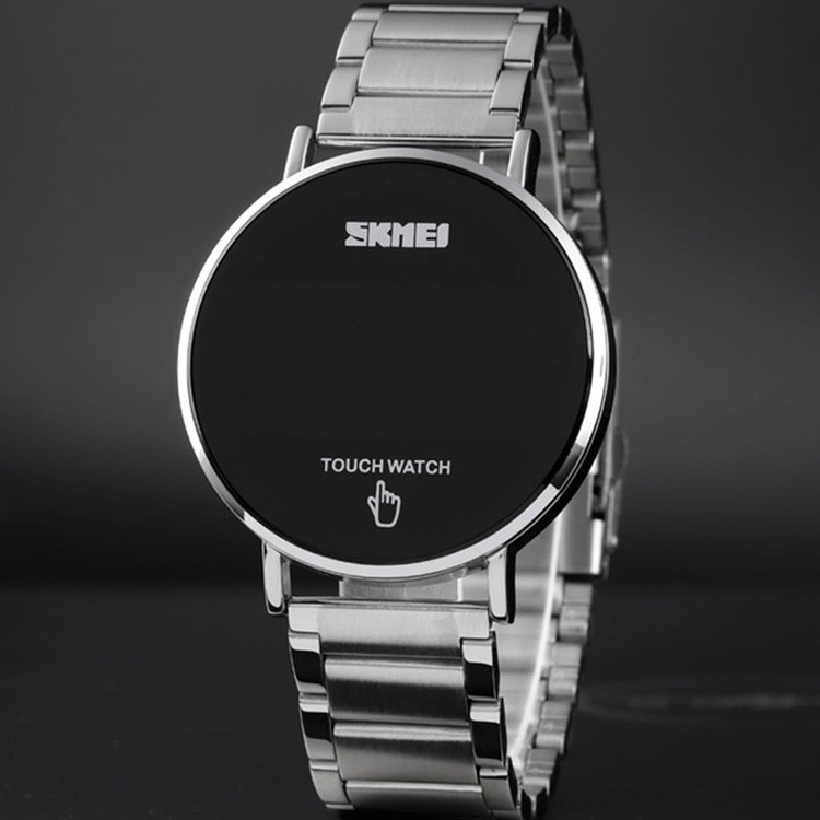 Мужские наручные светодиодные часы Skmei 1579 light (Серебристые) Киев - изображение 5