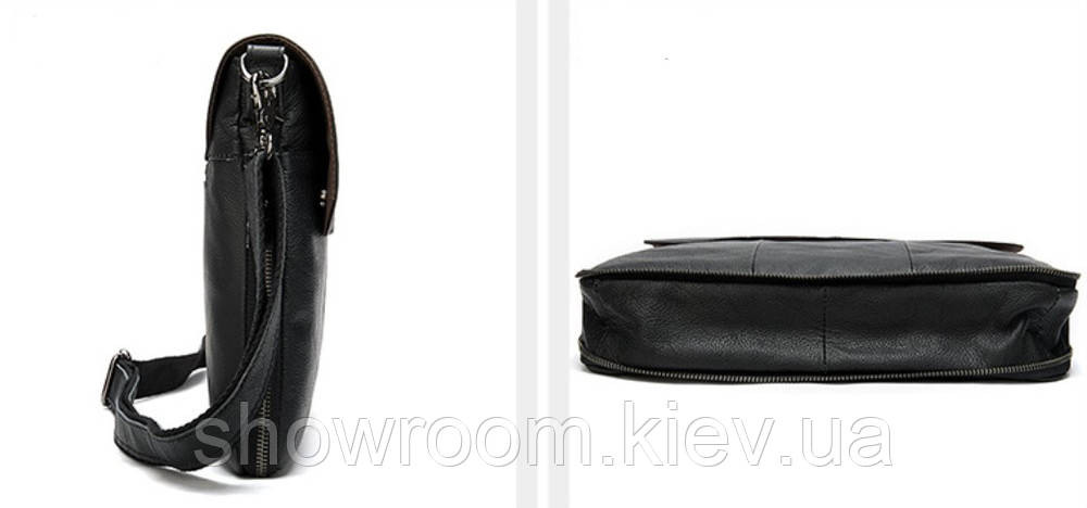 Мужская горизонтальная сумка на плечо Leather Collection (5047) Киев - изображение 3