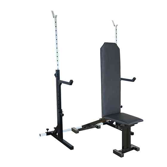 Лавка з від'ємним нахилом 40 на 40 мм + Стійки зі страховкою 40 на 40 мм Київ