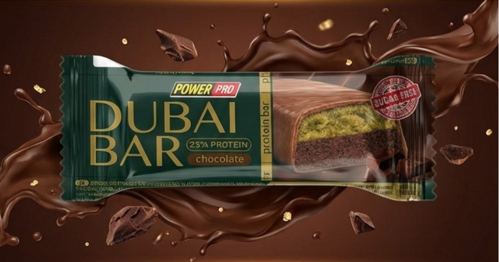 Протеиновые батончики Power Pro Dubai Bar 10х50g шоколад Киев - изображение 6