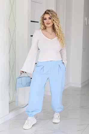 Жіночі широкі штани джогери "Flavio" | Батал Київ