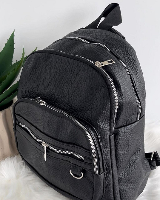 Рюкзак городской молодежный женский черный Киев - изображение 3