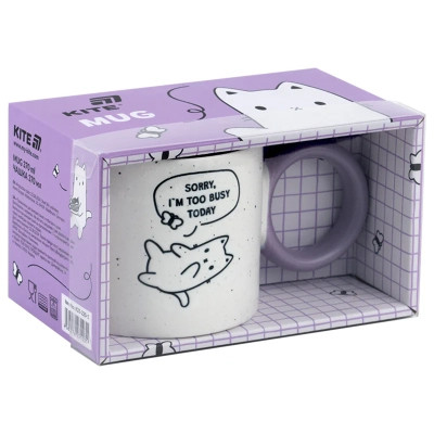 Чашка Kite 370 мл Busy cat (K25-220-1) Вінниця - фото 3