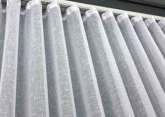 Тюль лен однотонный, коллекция 