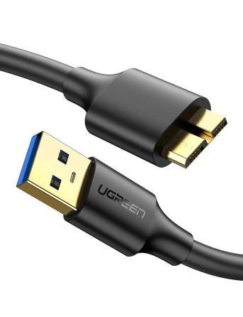Кабель UGREEN US130 USB 3.0 A Male to Micro USB 3.0 Male Cable 2m (Black)(UGR-10843) Киев