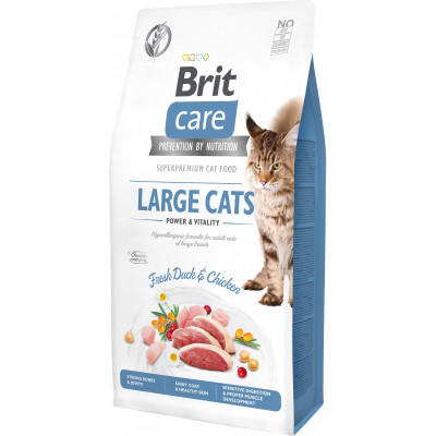 Сухой корм для кошек Brit Care Cat GF Large cats Power and Vitality 7 кг (8595602540907) Винница - изображение 1