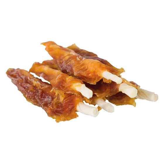 Лакомство Trixie Chicken Flags для собак жевательные рулетики из куриной грудки 14 см 220 шт/уп Киев