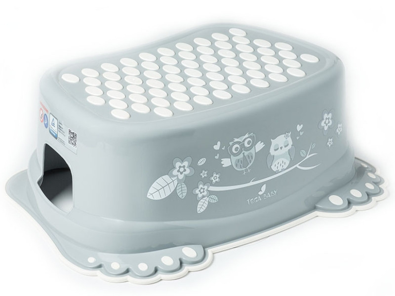 Сходинки дитячі антиковзкі у ванну OWLS grey Київ - фото 1