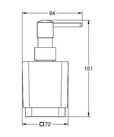 Дозатор жидкого мыла Grohe Selection Cube (40805000) Киев