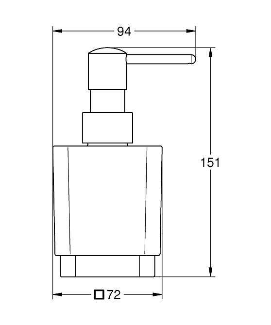 Дозатор рідкого мила Grohe Selection Cube (40805000) Київ - фото 4