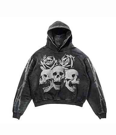 Худи, серая толстовка мужская, свитшот с принтом 2759194306 размер 44 Днепр