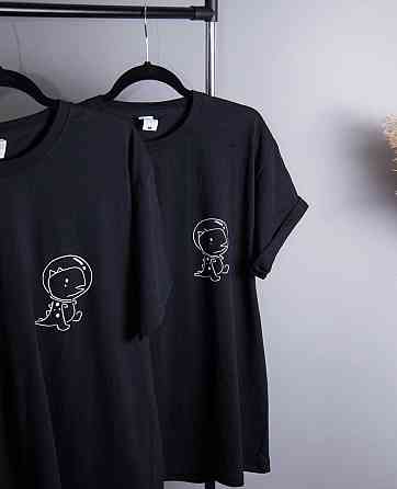 Парні футболки для закоханих із динозавриками. Чернівці