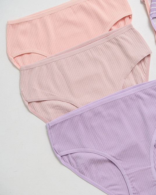 Набор женских трусиков неделек в рубчик -7 шт Nicoletta 713172 L Киев - изображение 8