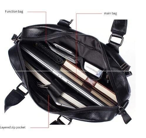 Сумка чоловіча флотар для ноутбака Vintage 14672 Чорна Київ - фото 5