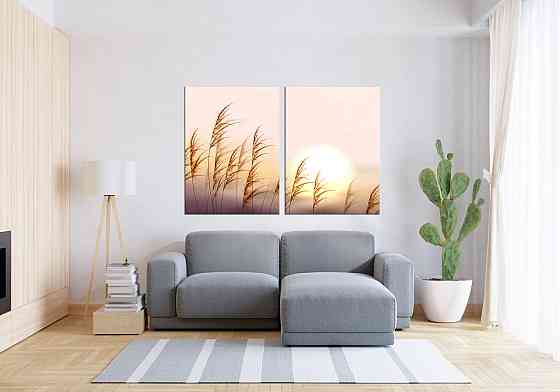 Модульная картина в гостиную / спальню  Сонце TLV-2_001 120х170 см Київ