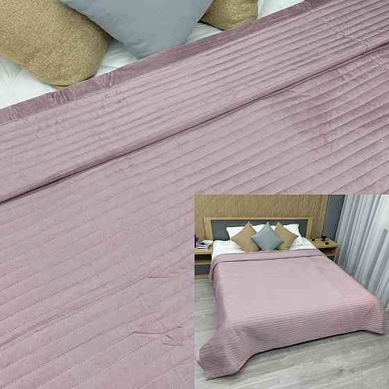 Покривало велюрове Кing Size 220х240 см колір ліловий (85-211) Київ