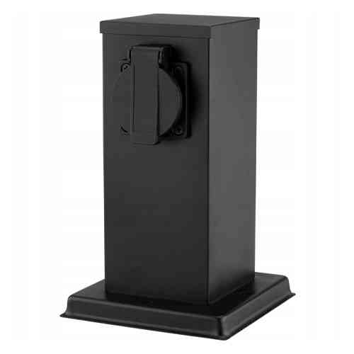 Столб уличный с 2 розетками 230В 16А 3860Вт, металлический влагозащищенный IP44 для сада, дачи и улицы Киев