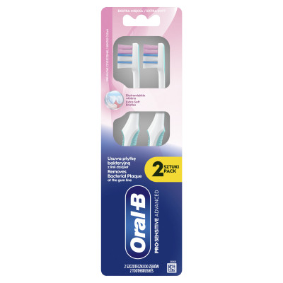 Зубна щітка Oral-B Pro-Sensitive Advanced Екстрам&apos;яка 2 шт. (8700216567916) Вінниця - фото 2