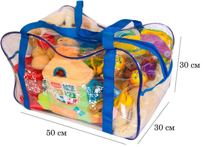 Компактная сумка в роддом для игрушек K005-blue (Синий) Сумы - изображение 3
