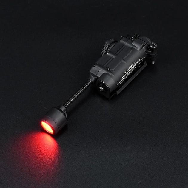 Тактический фонарь Sidewinder на шлем (белый + красный + зеленый + синий + ИК свет) Черный Винница - изображение 7