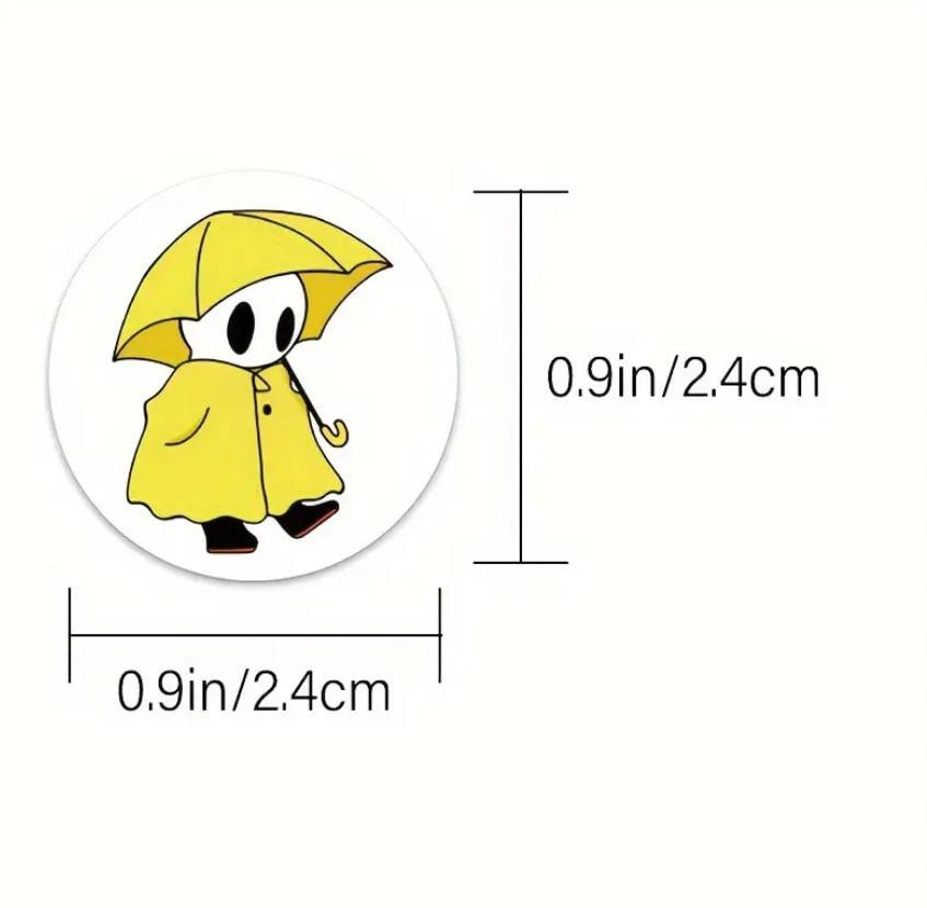 Милые мультяшные привиды – 500 шт. эстетические наклейки, 10 узоров, стикеры для бутылок с водой, ск Киев - изображение 3