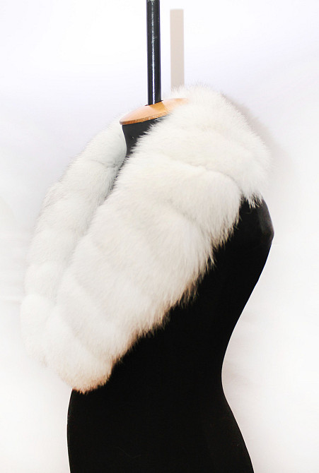 Комір жіночій з песца на підкладці Елегантність Вуаль Харків - фото 2