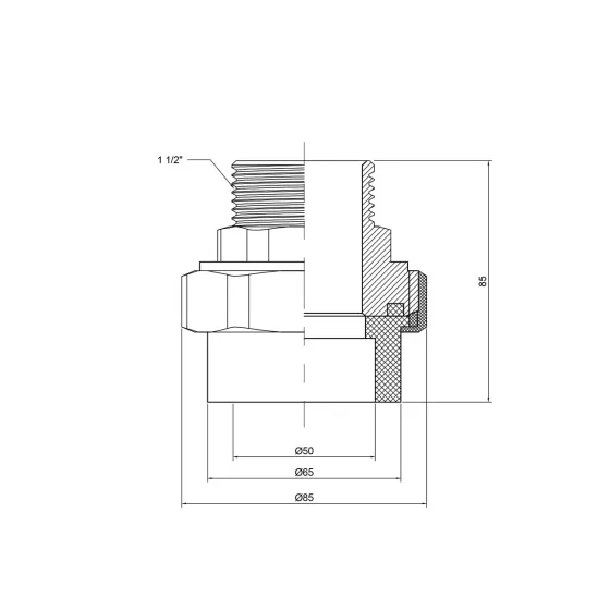 Згін "Американка" PPR Thermo Alliance 50х1" 1/2 НР Київ