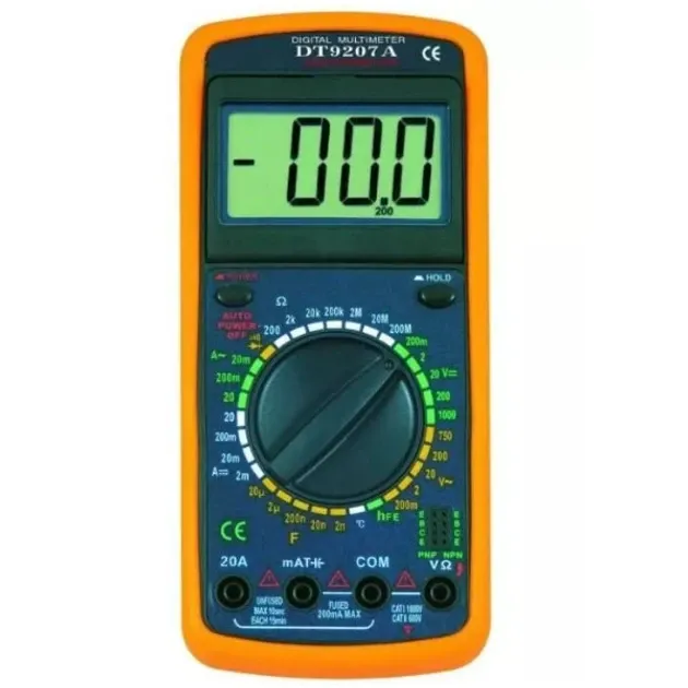 Мультиметр DT 9207A с щупами для измерения силы тока, напряжения,температур,сопротивления, емкости Киев - изображение 3