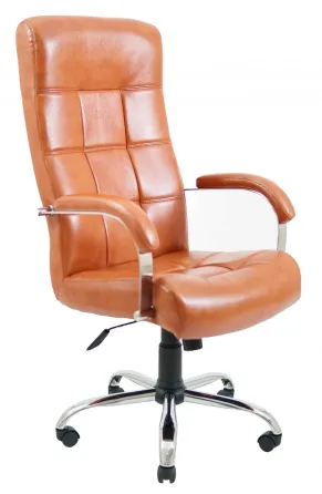 Офисное Кресло Руководителя Richman Virginia Titan Cognac Хром М3 MultiBlock Коричневый Днепр